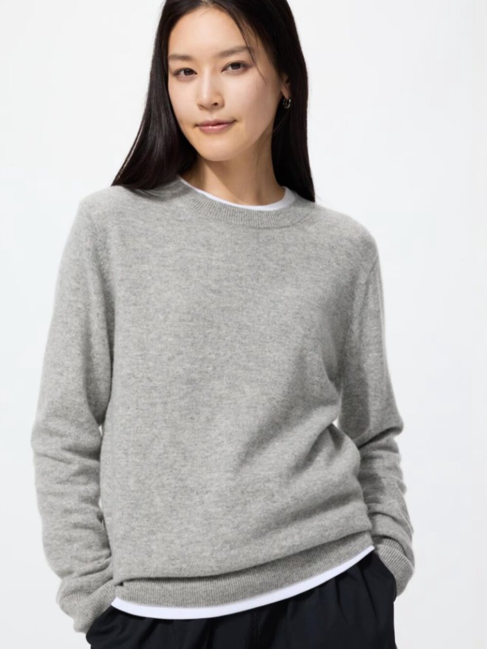 UNIQLO Grey Cashmere Sweater